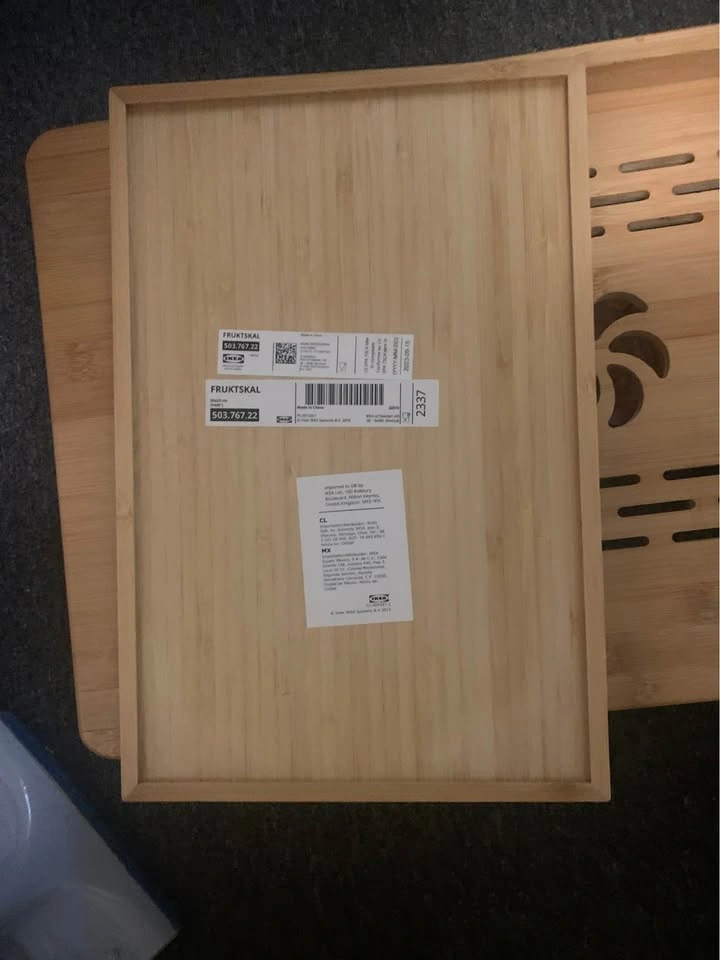 Set of 2 Foldable Bed Tables + Extra Tray - photo 5