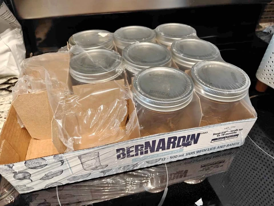 Unused Mason Jars