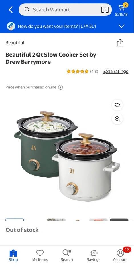 Drew Barrymore 2 Qt Slow Cooker Set - Stylish Kitchen - photo 4