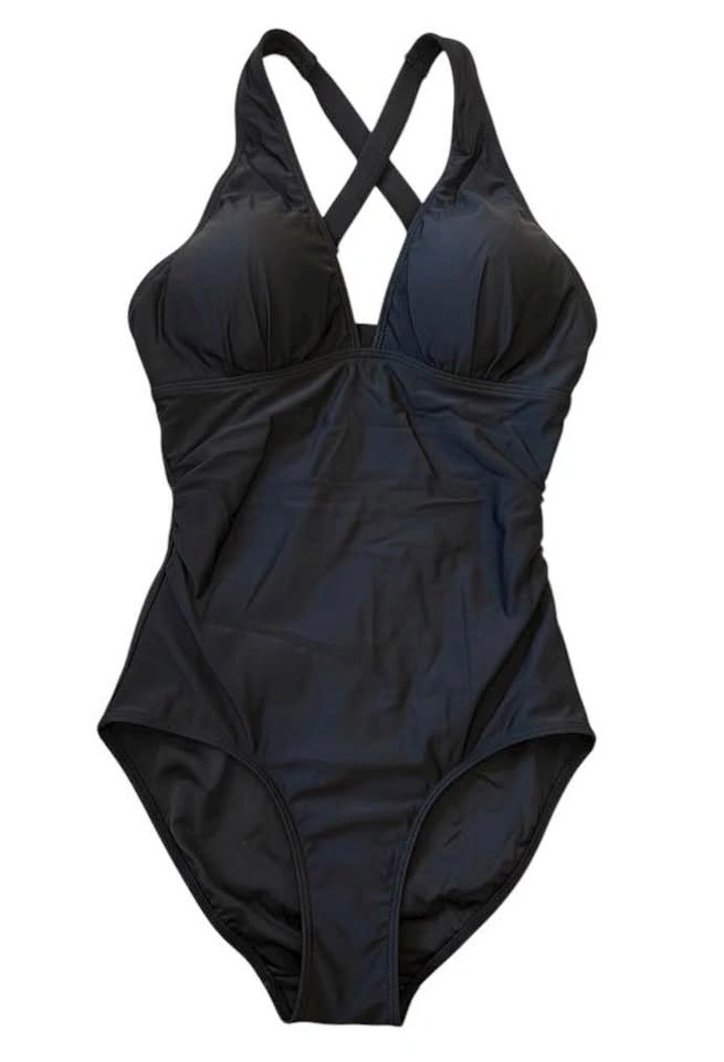 Tempt Me Black XS Halter One Piece Swimsuit Tummy Control - photo 4