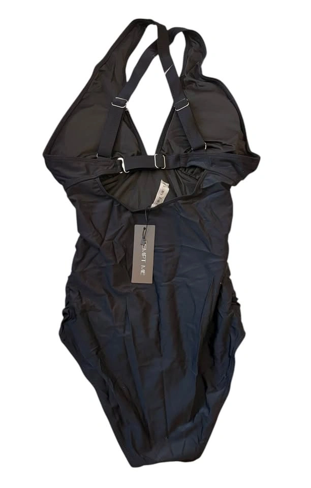 Tempt Me Black XS Halter One Piece Swimsuit Tummy Control - photo 5