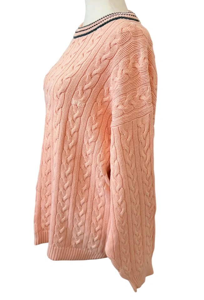 Vintage Marc O'Polo Peach Cable Knit Oversized Sweater - Women's - photo 5