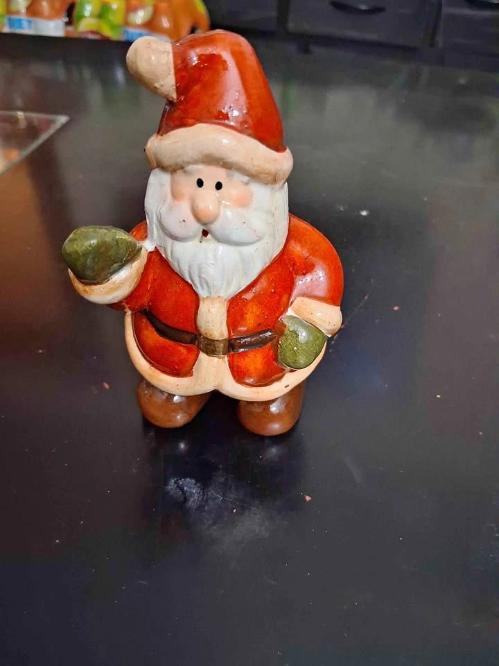 Vintage Ceramic Santa from Portugal.