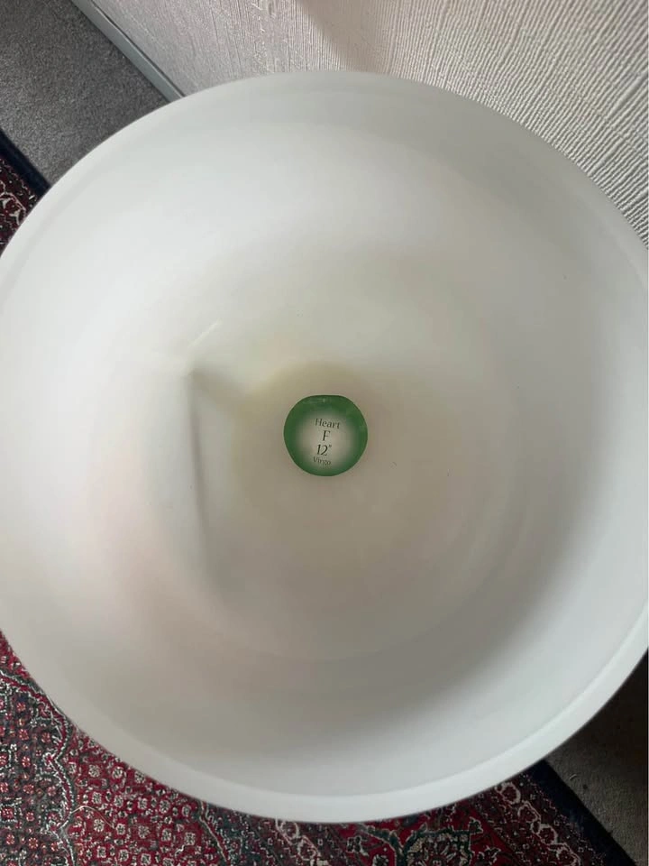 12” Crystal Singing Bowl – F Note (Heart Chakra) – Meditation / - photo 2