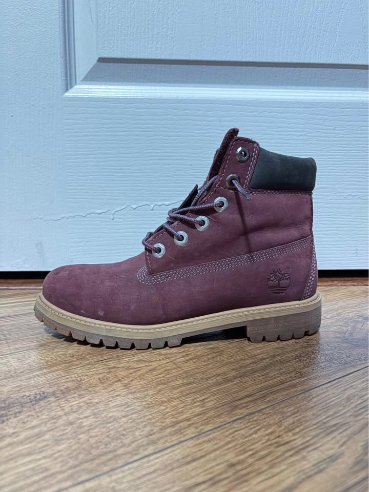 Maroon Timberland boots - US junior 5 - photo 5