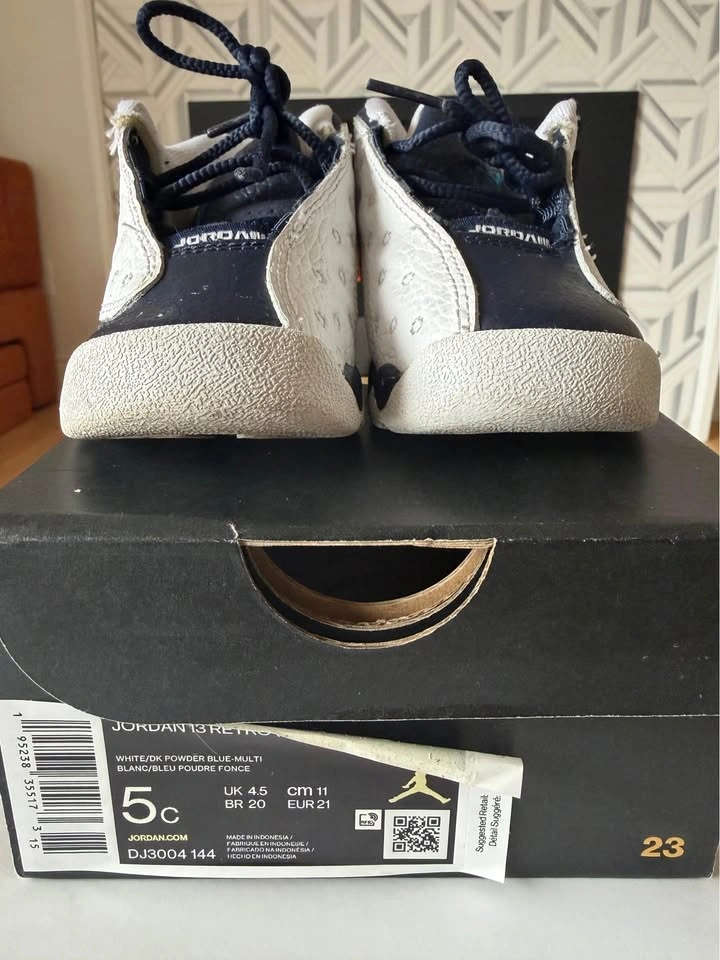 Jordan 13 Retro Toddler Size 5C White & Powder Blue - photo 5