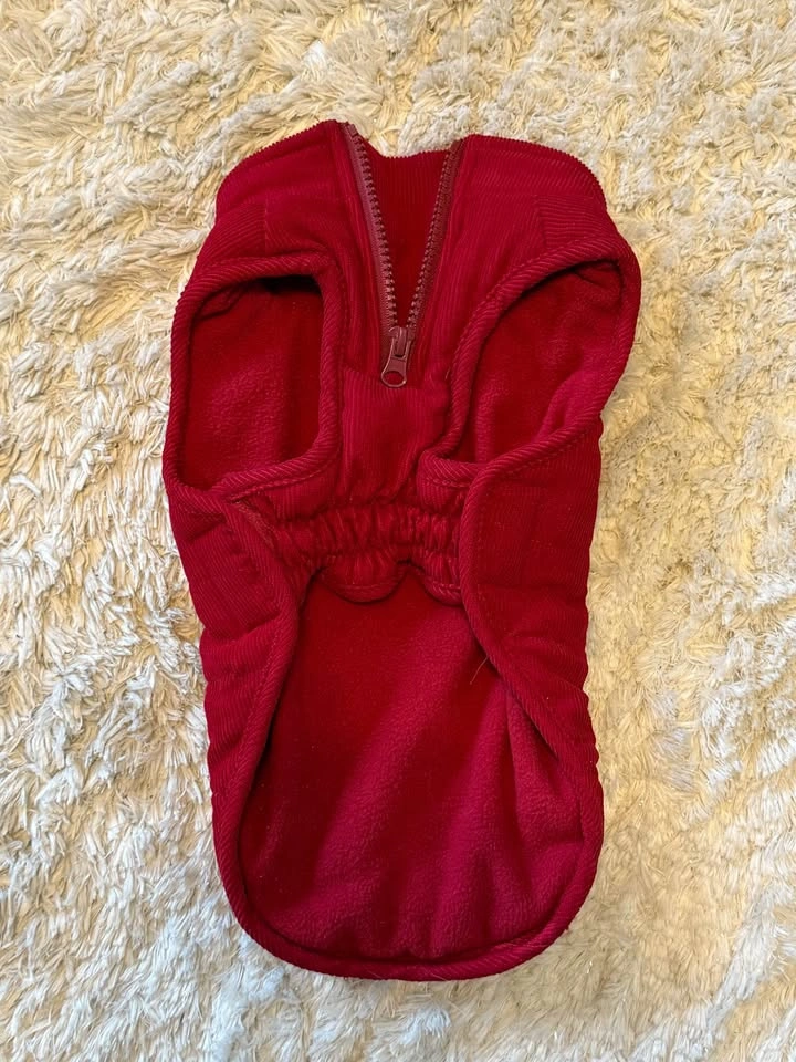 Red dog coat size small - photo 4