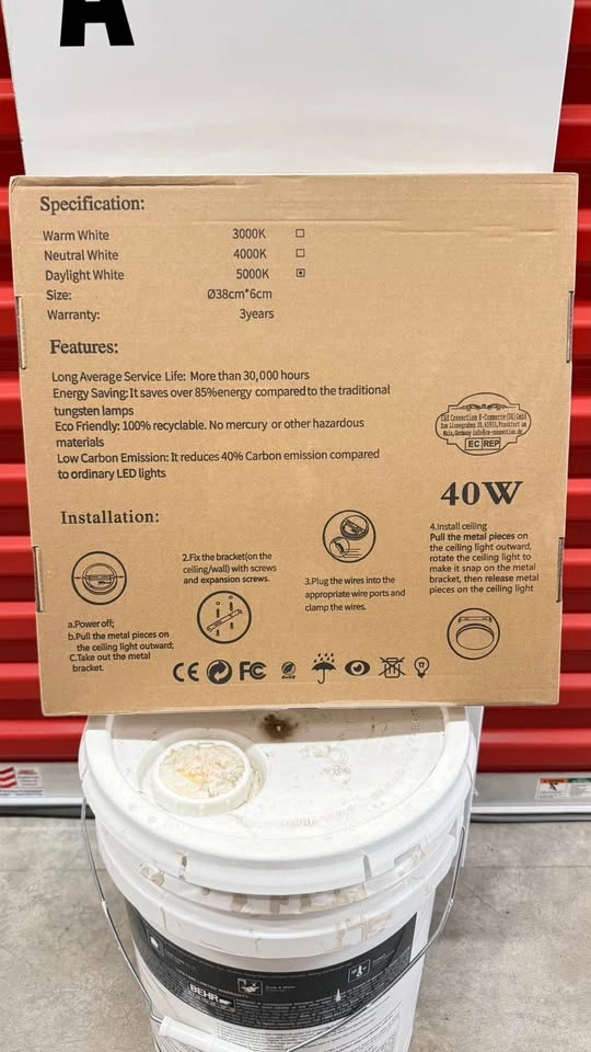 Brand New LED Flush Mount Ceiling Light-40W Daylight (3 Availabl - photo 4