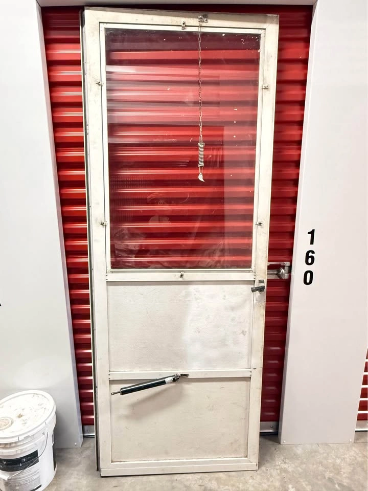 Storm Door, White Metal 32x83 - photo 2