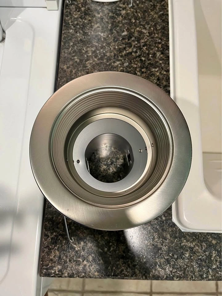 3x 5" Halo Pot Light Trim Nickel Finish