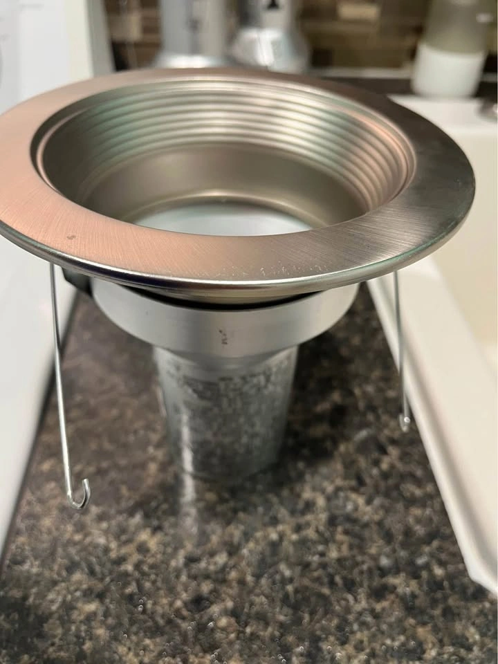 3x 5" Halo Pot Light Trim Nickel Finish - photo 2