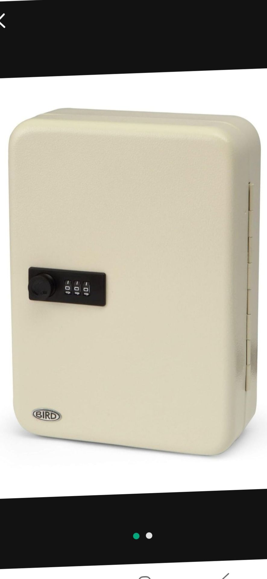 48 Key Combination Key Cabinet (Cream) Lock Box