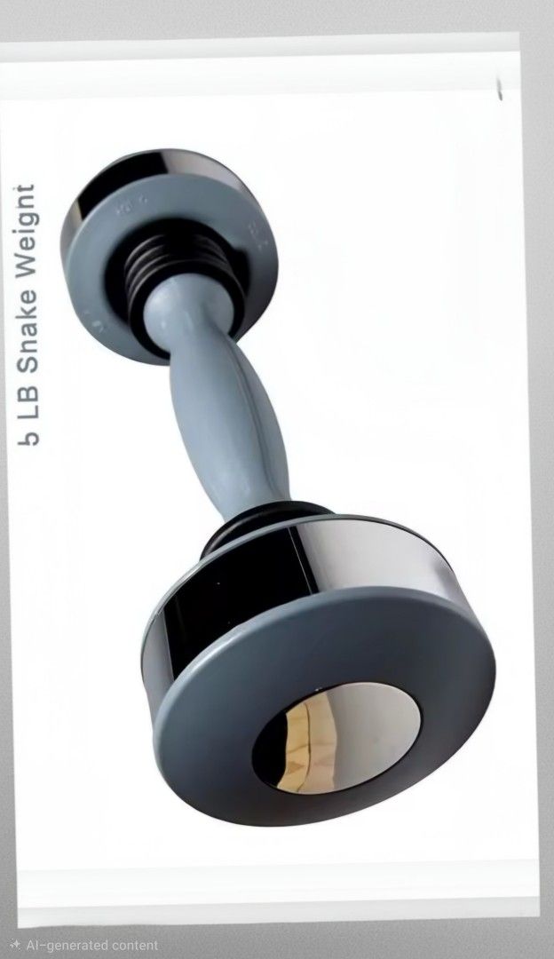 Shake Weight 5lb Silver Gray Dumbbell