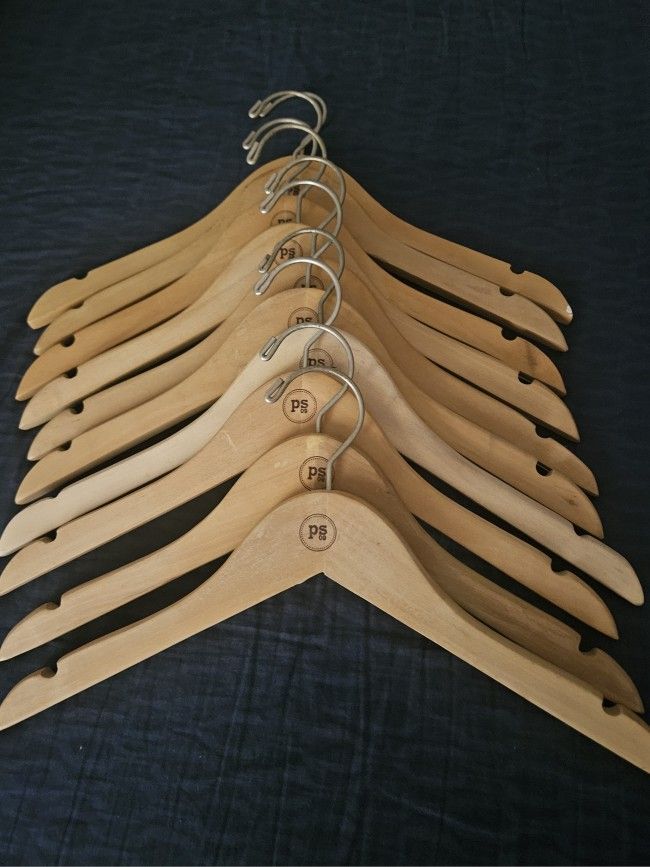 17 Wooden Hangers