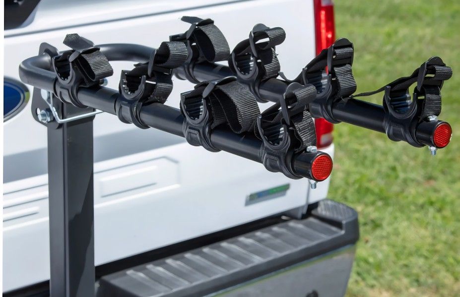 4 Bike Carrier Hitch Mount - 120lb Capacity, Folding