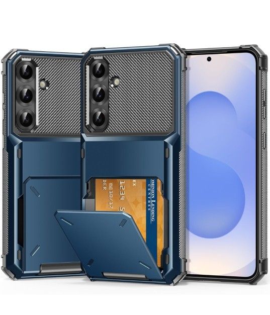 Samsung S24 Plus Wallet Case - Navy Blue