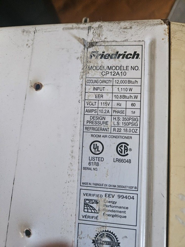 Friedrich Window Air Conditioner 12000 Btu - photo 2