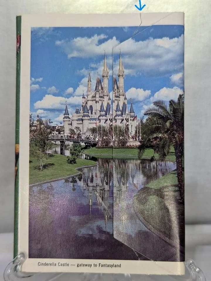 VINTAGE WALT DISNEY WORLD 26 "POST CARD" PHOTO BOOKLET thumbnail