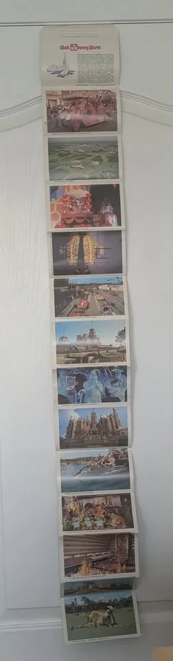 VINTAGE WALT DISNEY WORLD 26 "POST CARD" PHOTO BOOKLET image indicator(8)