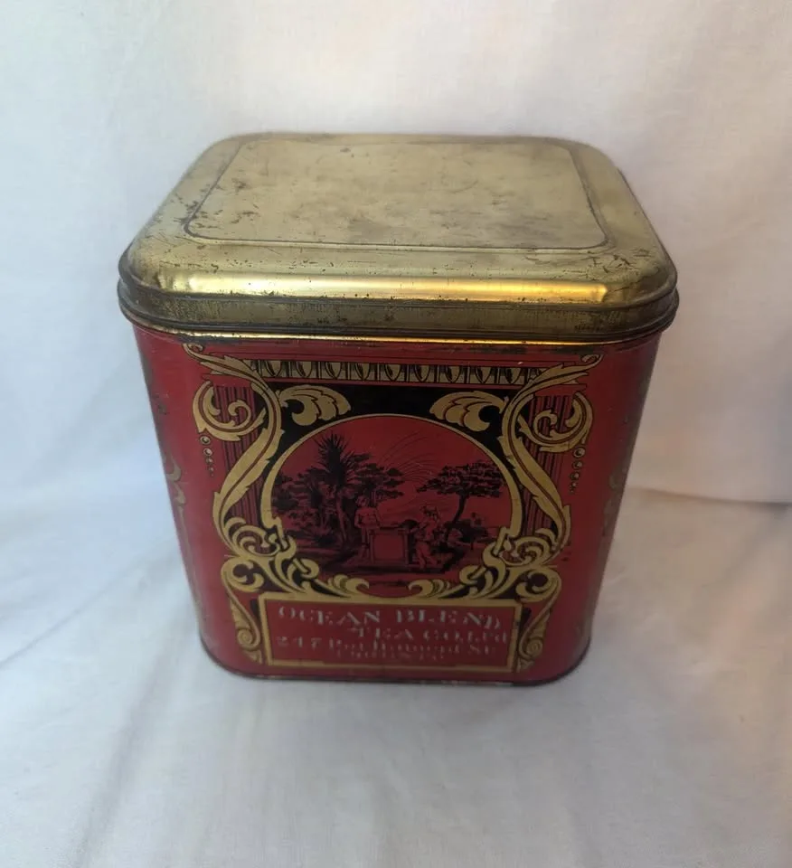 Ocean Blend Tea Co Ltd TIN - 1930's Original image indicator(3)