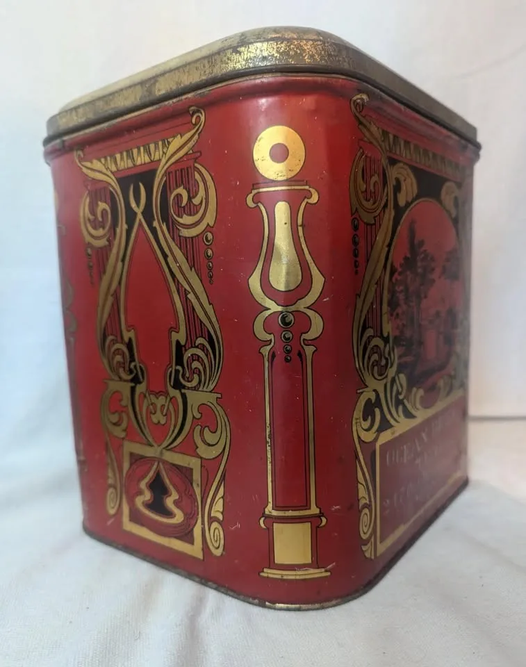 Ocean Blend Tea Co Ltd TIN - 1930's Original image indicator(5)