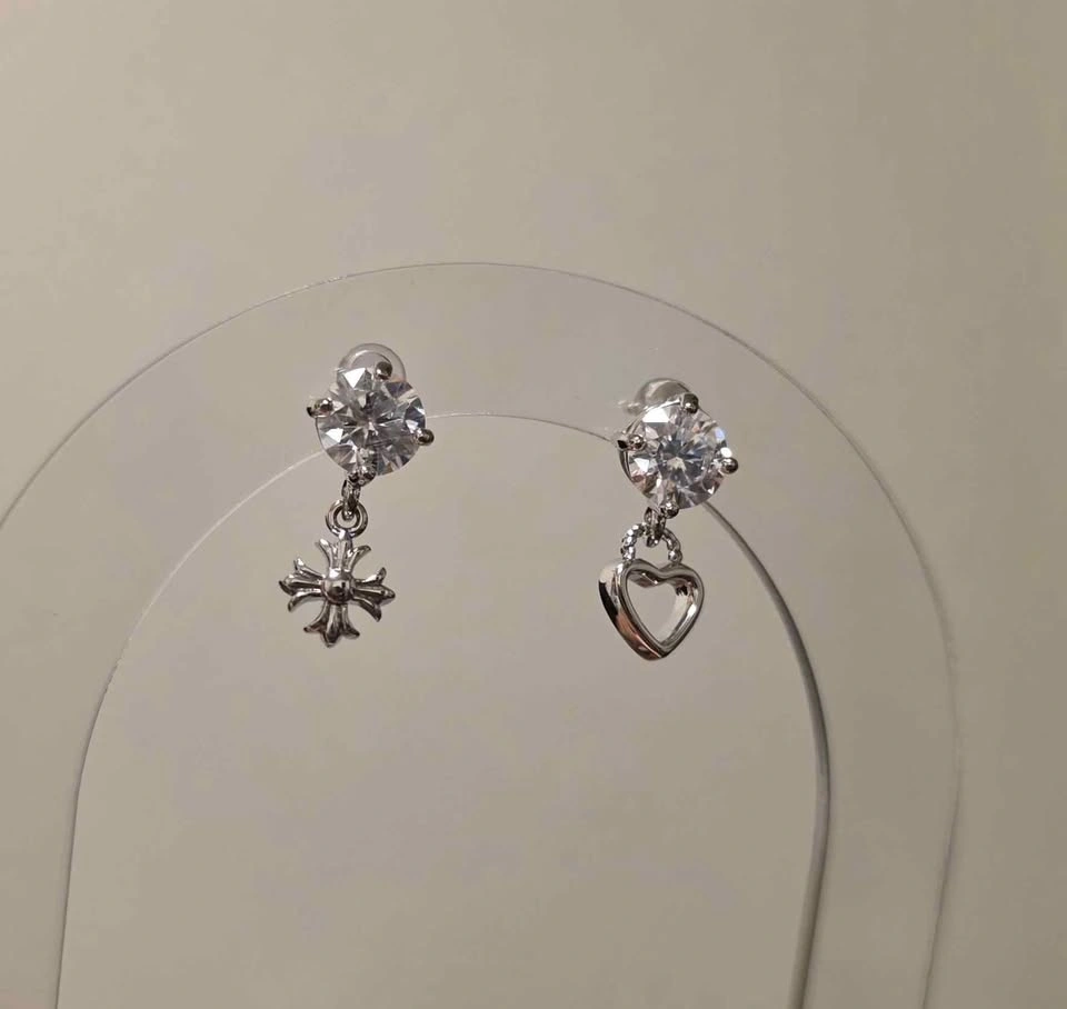 New Moissanite 1ct Sterling Silver Stud Earrings - photo 3