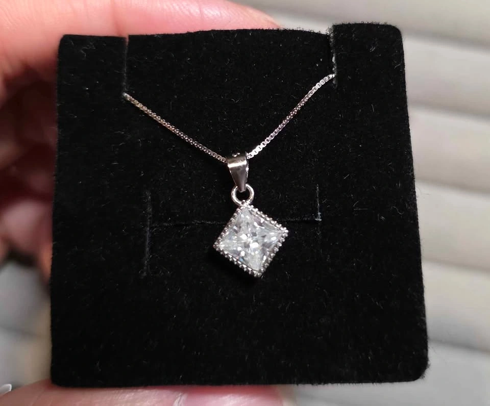 New Moissanite 1 Carat Sterling Silver Pendant - photo 5
