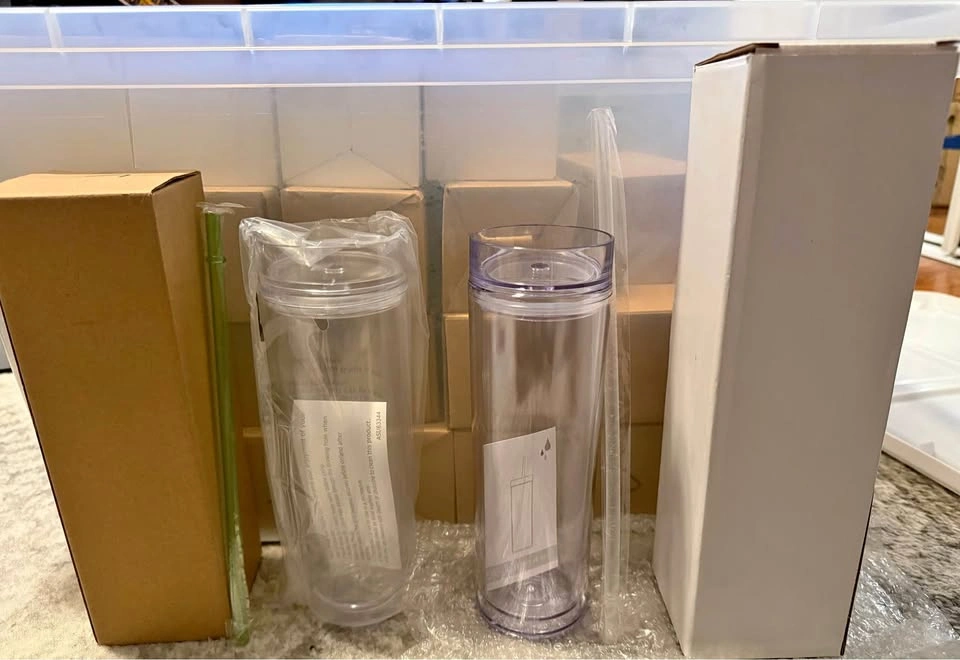 Lot of 43 Brand New 16oz Acrylic Tumblers
