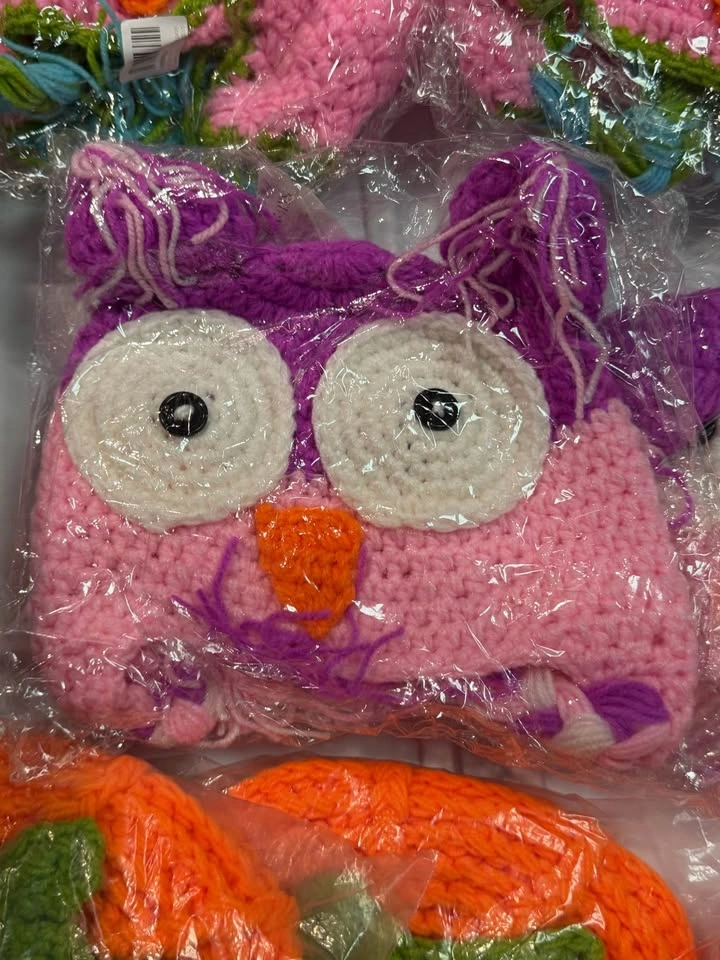 Baby Hats: Owl & Pumpkin Beanies - photo 3
