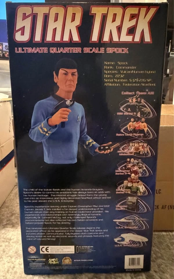 Star Trek Ultimate Quarter Scale Spock Art Asylum Diamond Select - photo 2