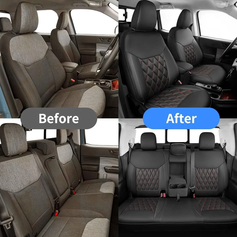 Ford Maverick 2022-2025 Front Leather Seat Covers w/ Rear Armres - photo 3