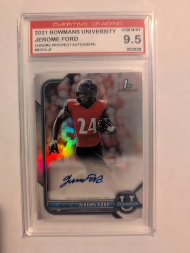 2021 Bowman's University Jerome Ford Auto Graded