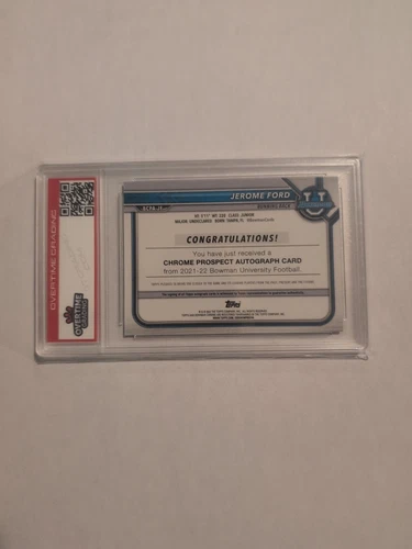 2021 Bowman's University Jerome Ford Auto Graded - photo 2