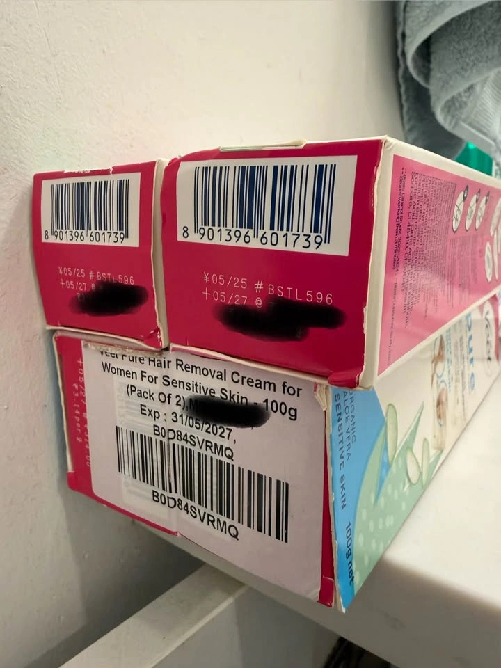 Veet Pure Hair Removal Cream - 4 Boxes - photo 2