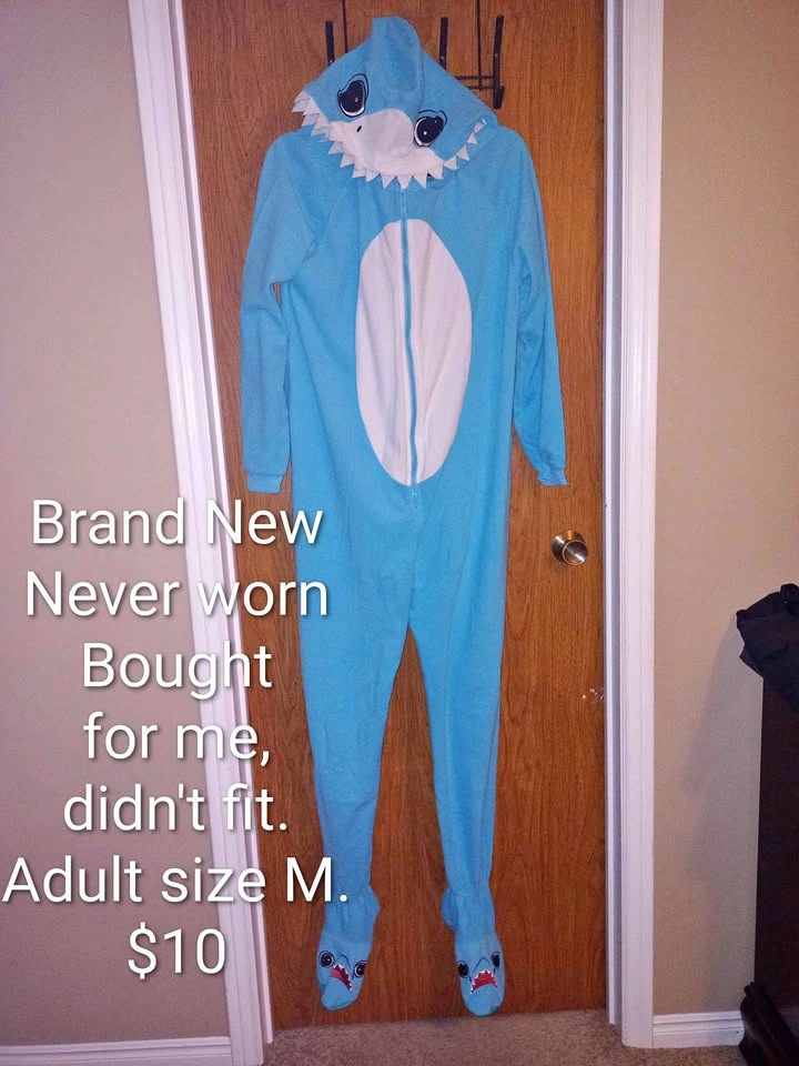 Woman's M Shark Onesie