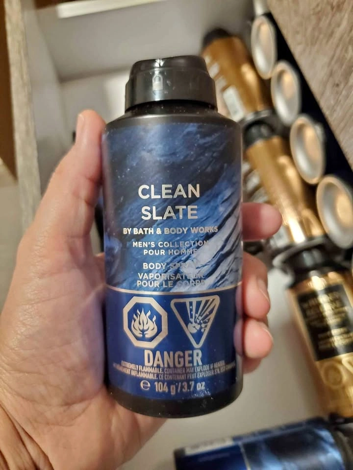 Bath & Body Works Clean Slate Mens Body Spray 104g/3.7oz