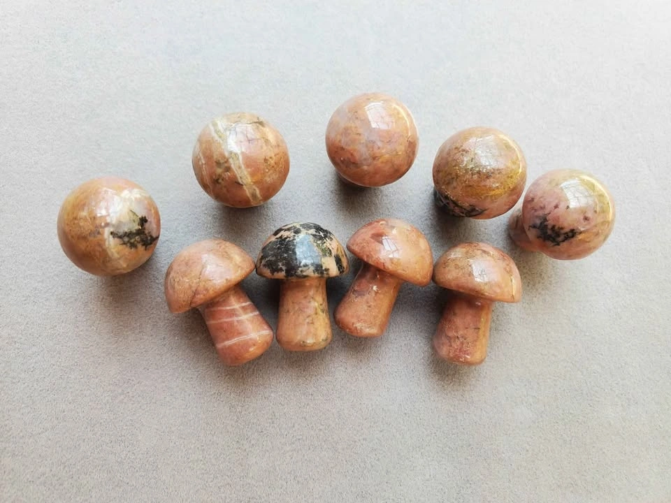 Mushroom Mini Crystals Rhodochrosite Stone - photo 2