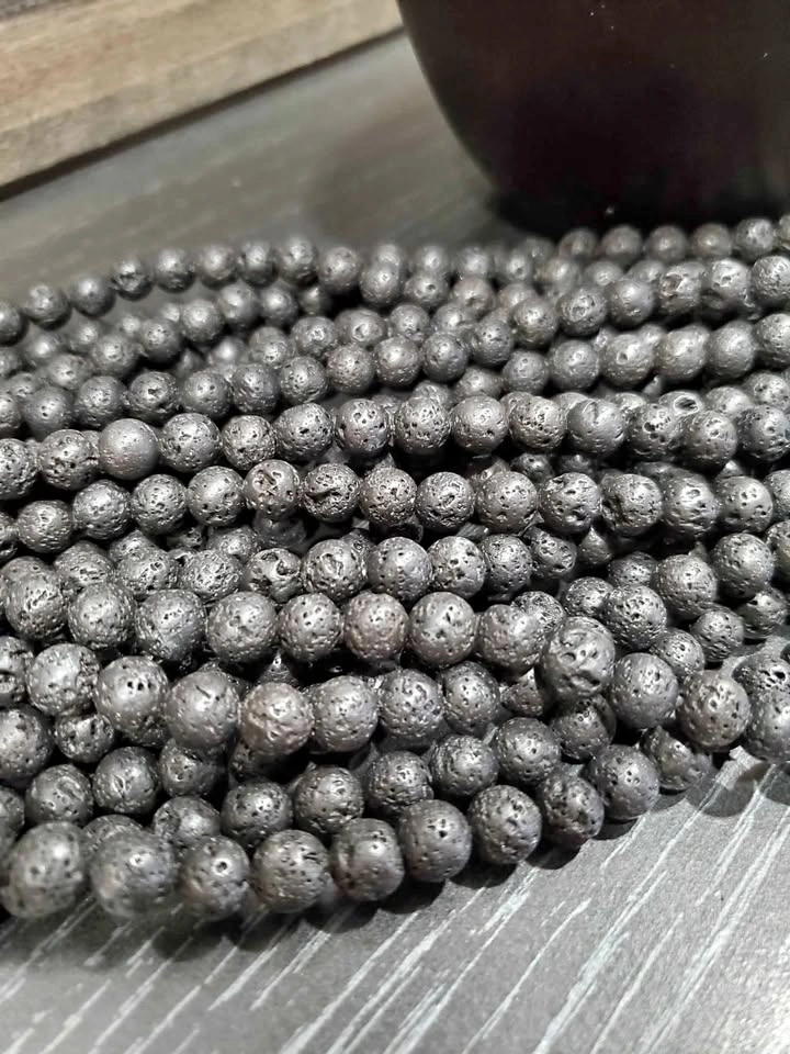 Lava Stone 8mm Beads Strands for DIY Jewelry $5/Strand
