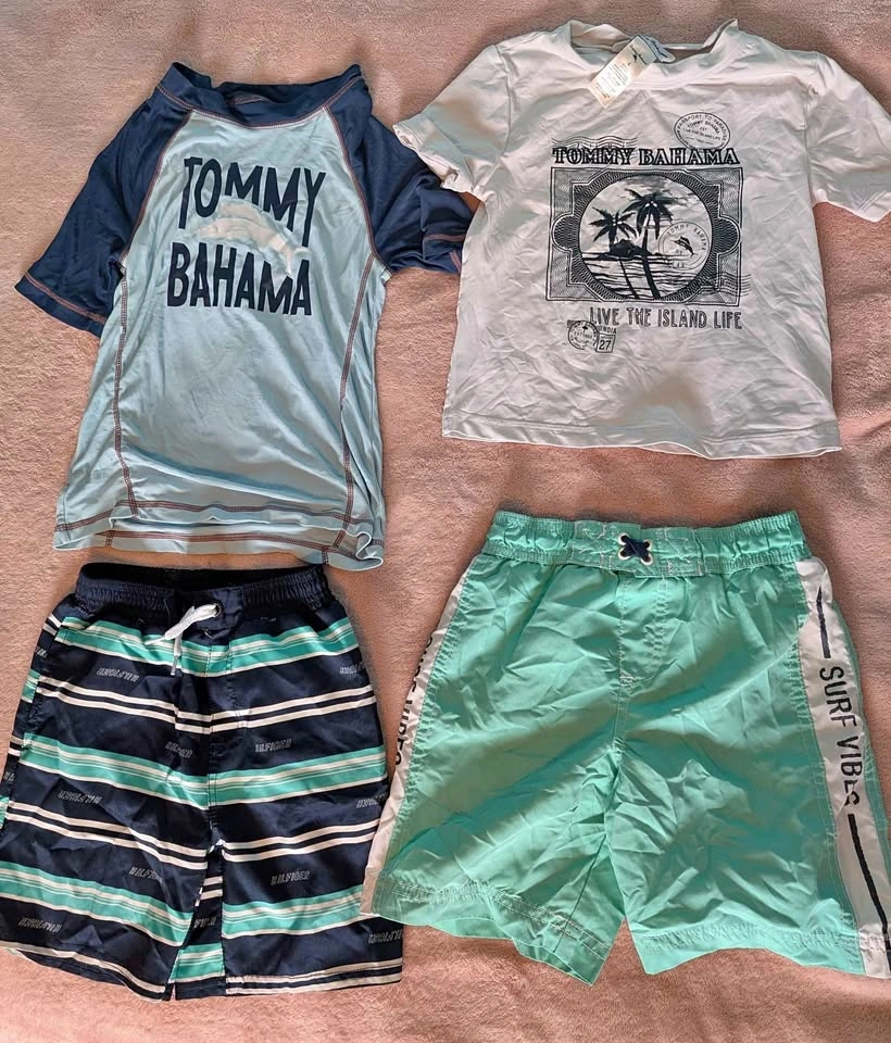Boys 4T Swim Shorts and Rash Guard Swim Tee