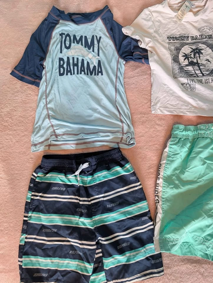 Boys 4T Swim Shorts and Rash Guard Swim Tee - photo 3