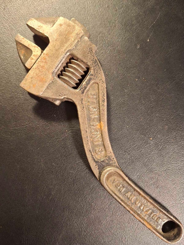 Vintage Westcott No. 78 adjustable "S" wrench 8" - photo 2