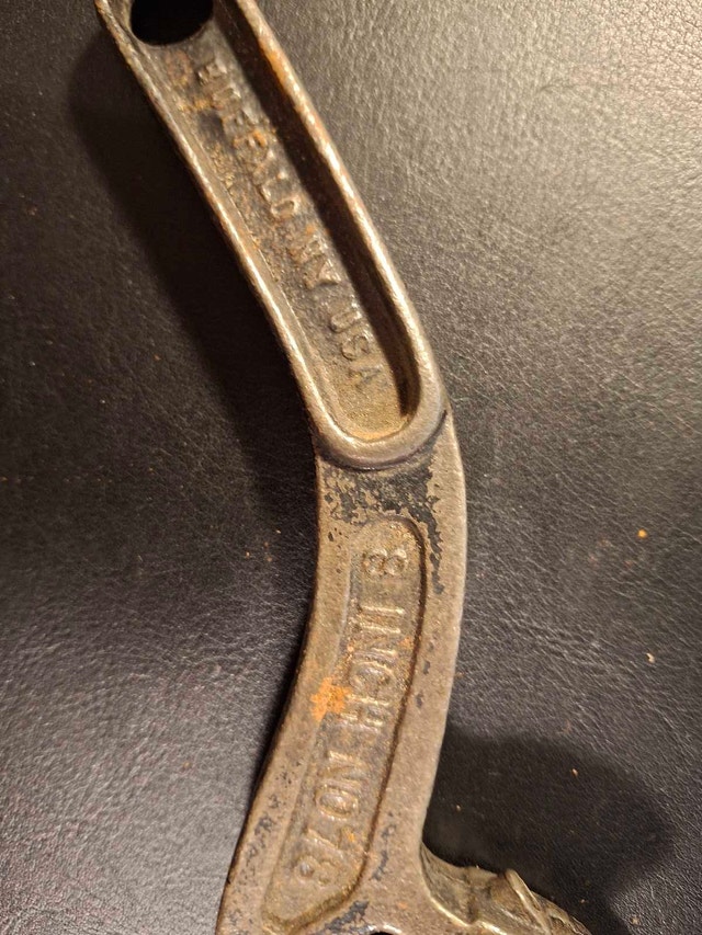 Vintage Westcott No. 78 adjustable "S" wrench 8" - photo 3