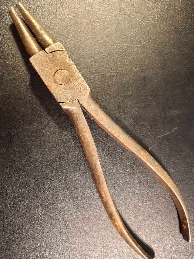 Vintage KM bent needle nose pliers