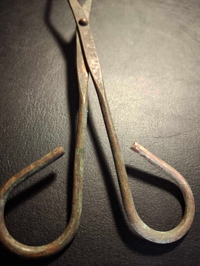 Brass Tongs 9"