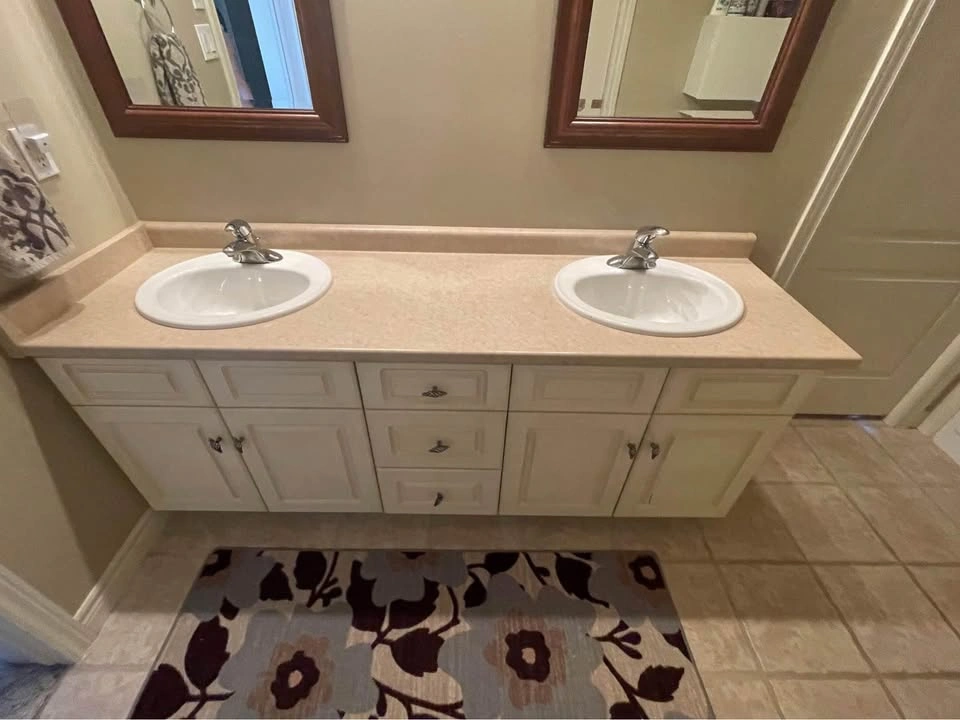 Double Sink Vanity - 77" Length