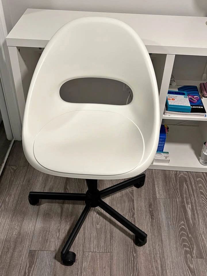 IKEA Swivel Chair — White/Black