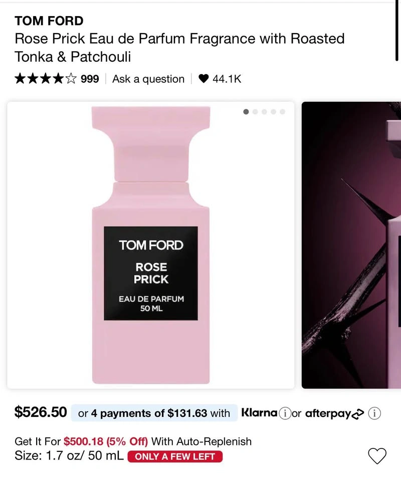 Tom Ford Rose Prick Eau de Parfum 50ml NEW Sealed - photo 2