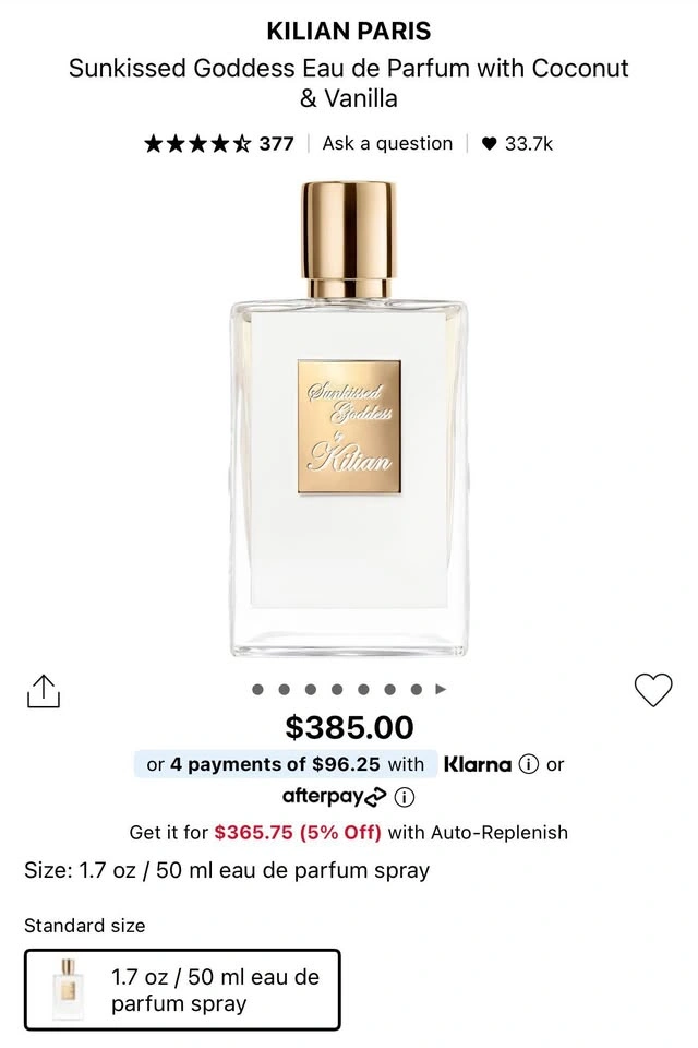 BRAND NEW SEALED – Kilian Sunkissed Goddess Eau de Parfum 50ml - photo 4