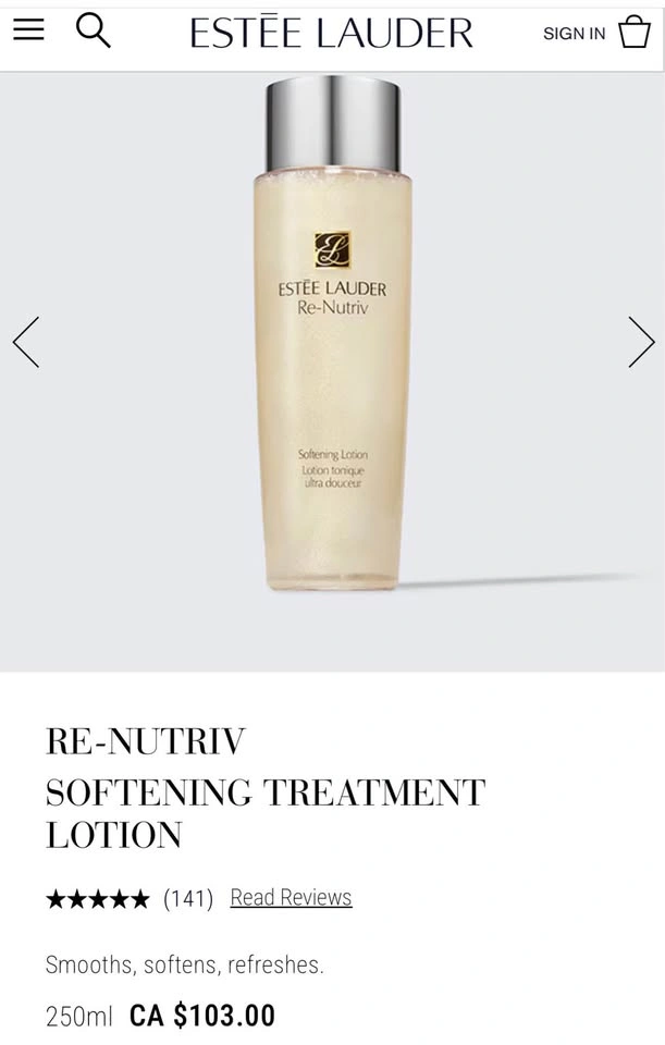BRAND NEW – Estée Lauder Re-Nutriv Softening Lotion (Full Size) - photo 3