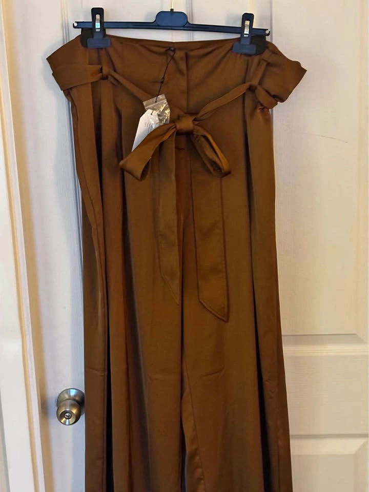 Universal Standard Satin Wide-Leg Trousers - Size M